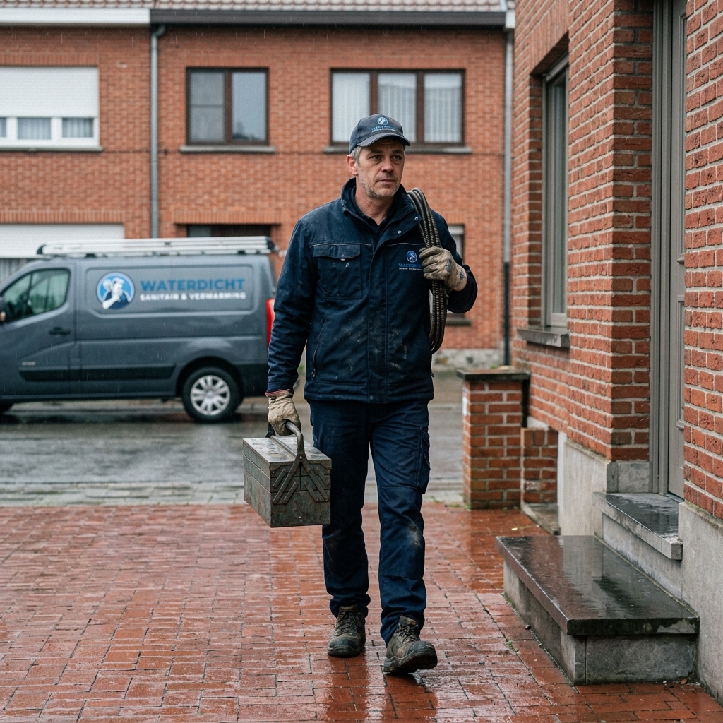 Waterdicht technicus arriveert bij klant met gereedschap in Limburg